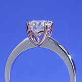 1 Carat Lab Grown Diamond Rose Gold Accent Ring