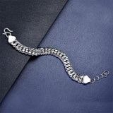 Luxury Men's Pure Sterling Silver 67g Cuban Bracelet
