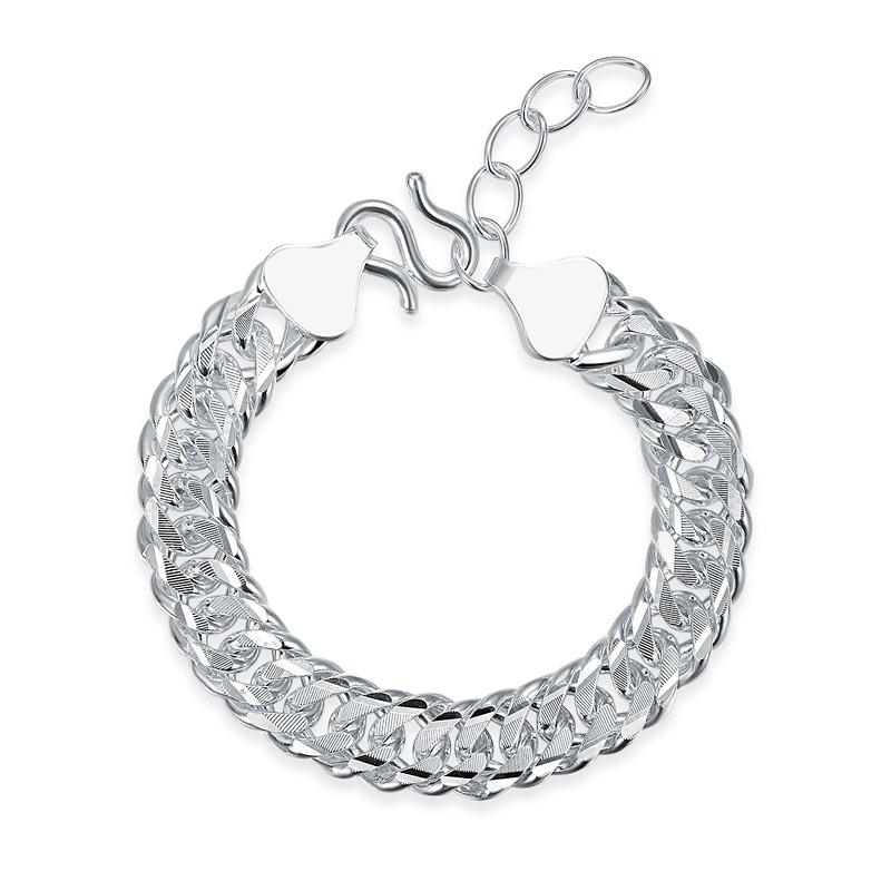 Luxury Men's Pure Sterling Silver 67g Cuban Bracelet