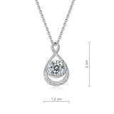 Infinity 1ct Moissanite Diamond Pendant Necklace