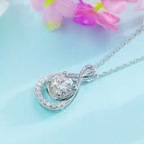 Infinity 1ct Moissanite Diamond Pendant Necklace