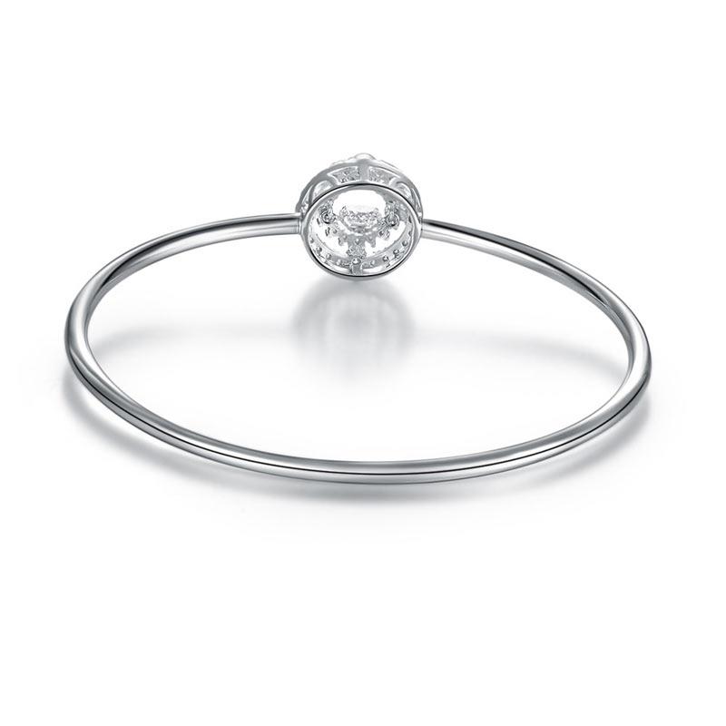 Bezel, Sterling Silver, Bangle, 5mm, Cute, Bracelet, 925
