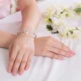 Sterling Silver, Heart, Bracelet, Bangle, Cute, 925, Daily Wear, Casual, Cocktail, Gift