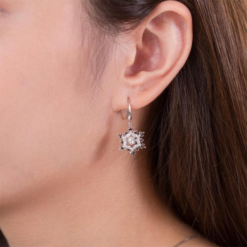 Swaying Stone, Earring, White Sapphire, jewelry, cheap jewelry, DBEJewels