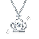 Swaying Stone, Necklace, cheap Jewelry, White Sapphire Stone, DBEJewels