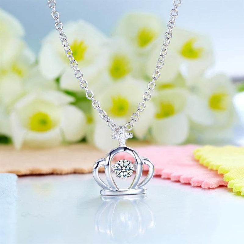 Swaying Stone, Necklace, cheap Jewelry, White Sapphire Stone, DBEJewels