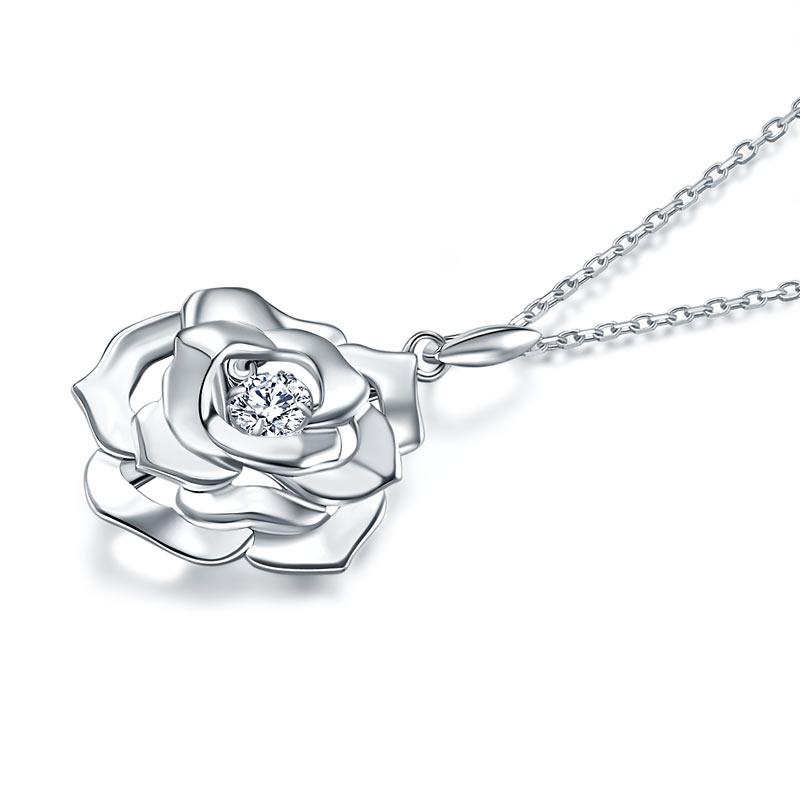 Swaying Stone | 4(mm) Rose Cut Pendant Necklace