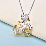 Bridal Necklace, Jewelry, White Sapphire, Sterling Silver , Swaying Stone