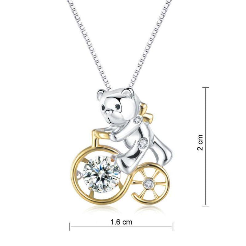 Bridal Necklace, Jewelry, White Sapphire, Sterling Silver , Swaying Stone