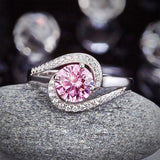 Pink, Simple, Ring, DBE Jewels, Nice, Bling, Jewelry, Carats, Sterling Silver, 925