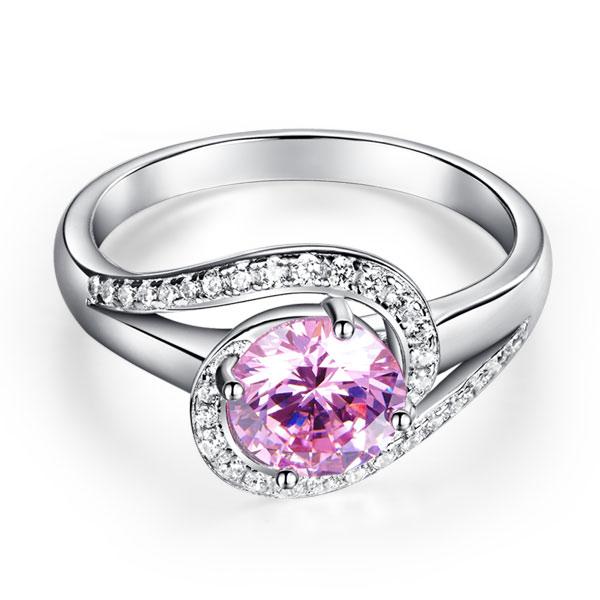 Pink, Simple, Ring, DBE Jewels, Nice, Bling, Jewelry, Carats, Sterling Silver, 925