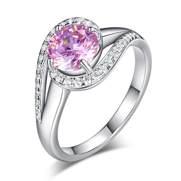 Pink, Simple, Ring, DBE Jewels, Nice, Bling, Jewelry, Carats, Sterling Silver, 925