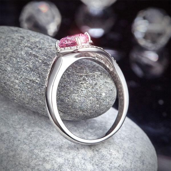 Pink, Simple, Ring, DBE Jewels, Nice, Bling, Jewelry, Carats, Sterling Silver, 925