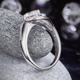 Twist Bezel 1.25 Carat Round Cut Sapphire Ring