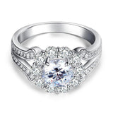 Engagement Ring, White Sapphire Ring, Discount Ring, diamond, jewelry