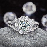 Engagement Ring, White Sapphire Ring, Discount Ring, diamond, jewelry