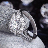 Engagement Ring, White Sapphire Ring, Discount Ring, diamond, jewelry