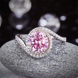 Pink, Simple, Ring, DBE Jewels, Nice, Bling, Jewelry, Carats, Sterling Silver, 925