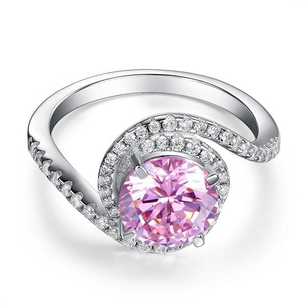 Pink, Simple, Ring, DBE Jewels, Nice, Bling, Jewelry, Carats, Sterling Silver, 925