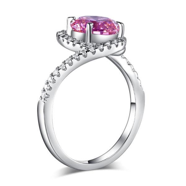 Pink, Simple, Ring, DBE Jewels, Nice, Bling, Jewelry, Carats, Sterling Silver, 925