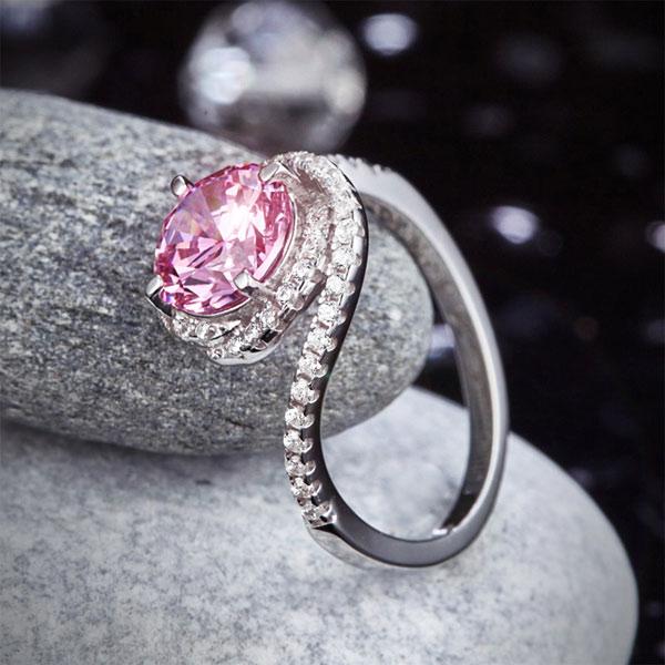 Pink, Simple, Ring, DBE Jewels, Nice, Bling, Jewelry, Carats, Sterling Silver, 925