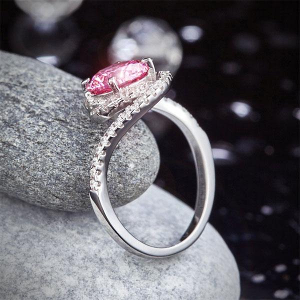 Pink, Simple, Ring, DBE Jewels, Nice, Bling, Jewelry, Carats, Sterling Silver, 925