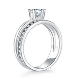 Engagement Ring, White Sapphire Ring, Discount Ring, diamond, jewelry, promise ring, dbejewels, cheap jewelry, costume jewelry, cheap jewelry, faux diamond, affordable diamond, sterling silver, jewelry, charm bracelets, kids jewelry, cheap women accessories, fashion jewelry, cocktail ring, Statement Ring