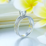 Engagement Ring, White Sapphire Ring, Discount Ring, diamond, jewelry, promise ring, dbejewels, cheap jewelry, costume jewelry, cheap jewelry, faux diamond, affordable diamond, sterling silver, jewelry, charm bracelets, kids jewelry, cheap women accessories, fashion jewelry, cocktail ring, Statement Ring