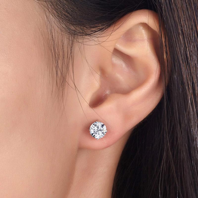 CASALE JEWELERS 0.50ct - 10.00ct - Ethically Round Shape Lab Diamond Stud  Earrings for Women - Walmart.com