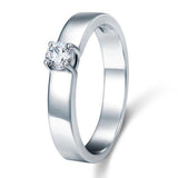 Classic .25 Carat Prong Set Band Ring