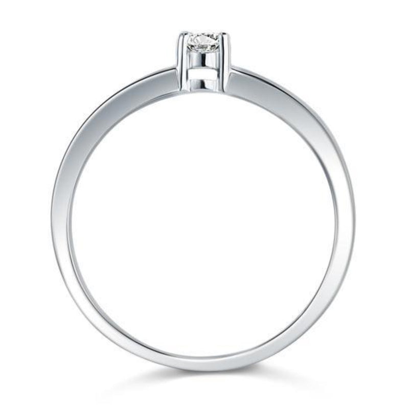 Classic .25 Carat Prong Set Band Ring