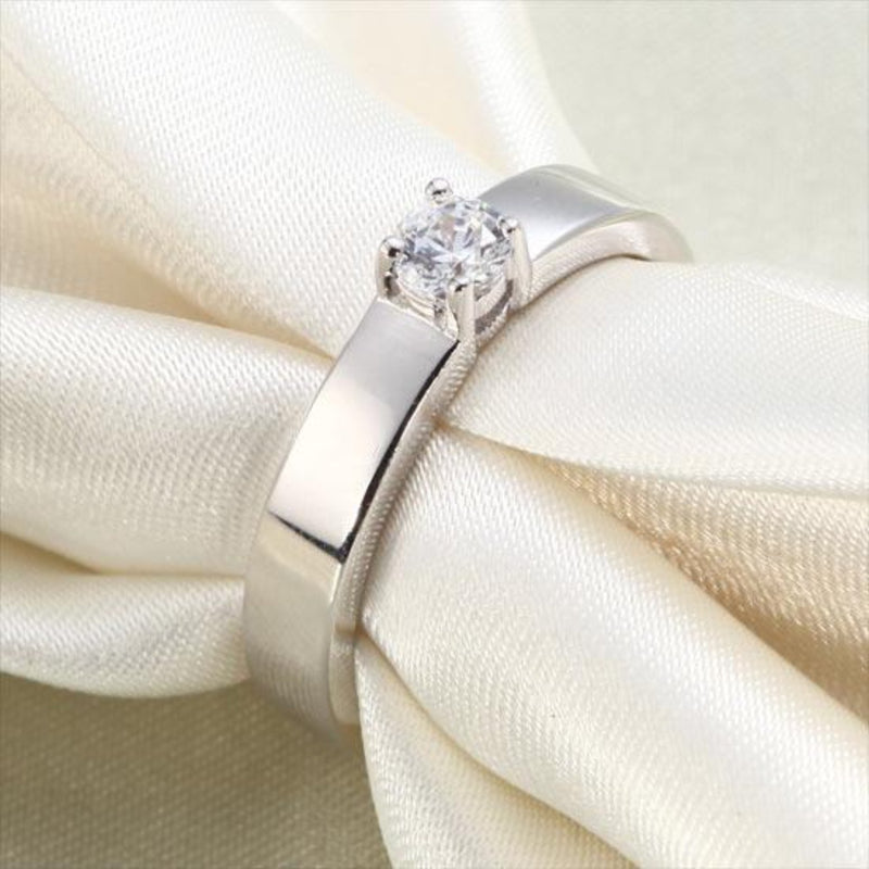 Classic .25 Carat Prong Set Band Ring