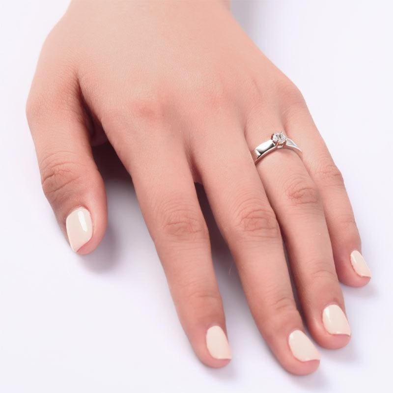 Classic .25 Carat Prong Set Band Ring