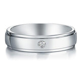 Men's 2mm Round Cut  Crafted White Sapphire Band