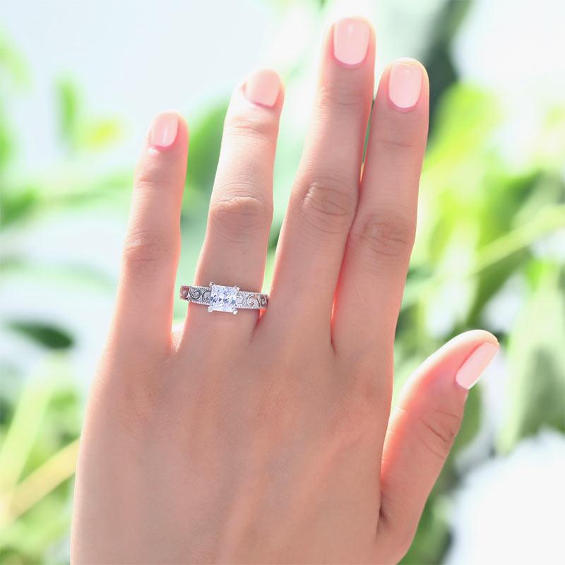Engagement Ring, White Sapphire Ring, Discount Ring, diamond, jewelry, promise ring, dbejewels, cheap jewelry, costume jewelry, cheap jewelry, faux diamond, affordable diamond, sterling silver, jewelry, charm bracelets, kids jewelry, cheap women accessories, fashion jewelry, cocktail ring, Statement Ring