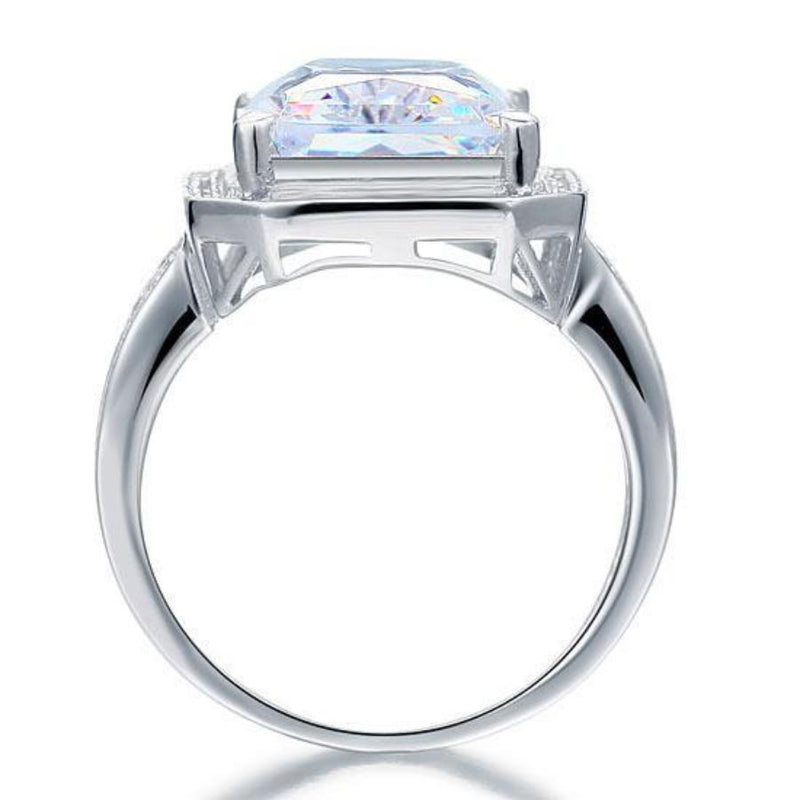 Engagement Ring, White Sapphire Ring, Discount Ring, diamond, jewelry, DBEJewels