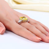 Engagement Ring, Yellow Diamond, Discount Ring, diamond, jewelry, DBEJewels