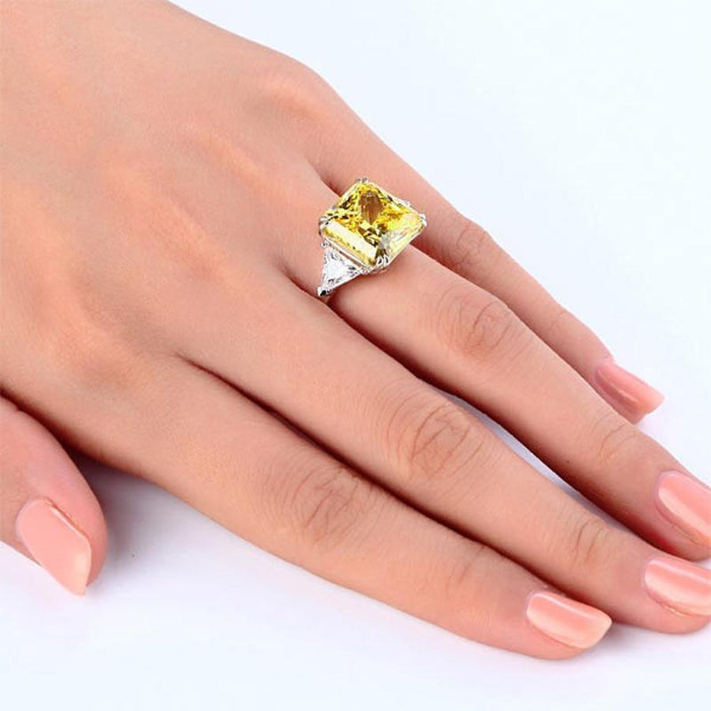 Engagement Ring, Yellow Diamond, Discount Ring, diamond, jewelry, DBEJewels