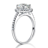 Halo Ring 2 Carat  Crafted White Sapphire Ring