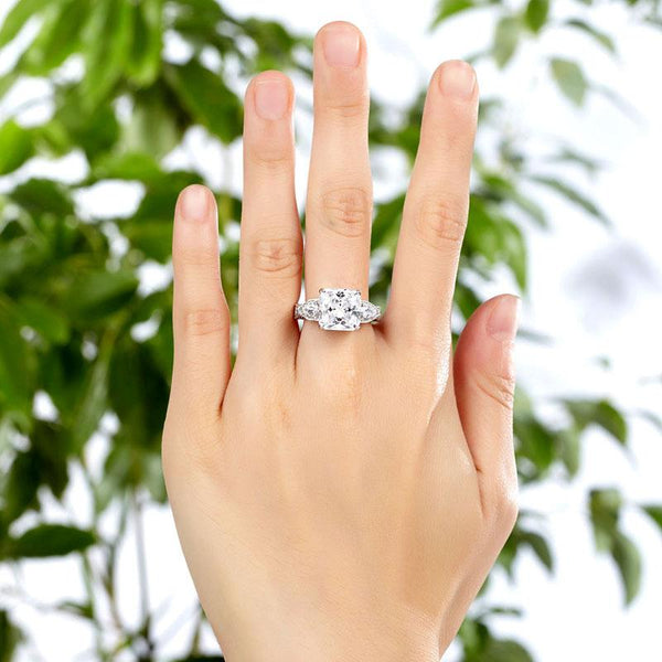 4 Carat Princess Cut Ring