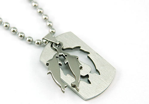 Pisces Mens Pendant Necklace