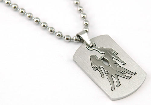Gemini Zodiac Sign Pendant Necklace